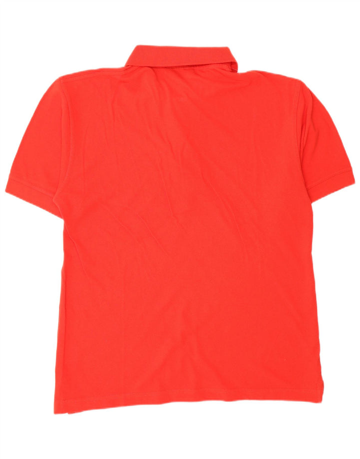REEBOK Mens Polo Shirt Large Red Cotton