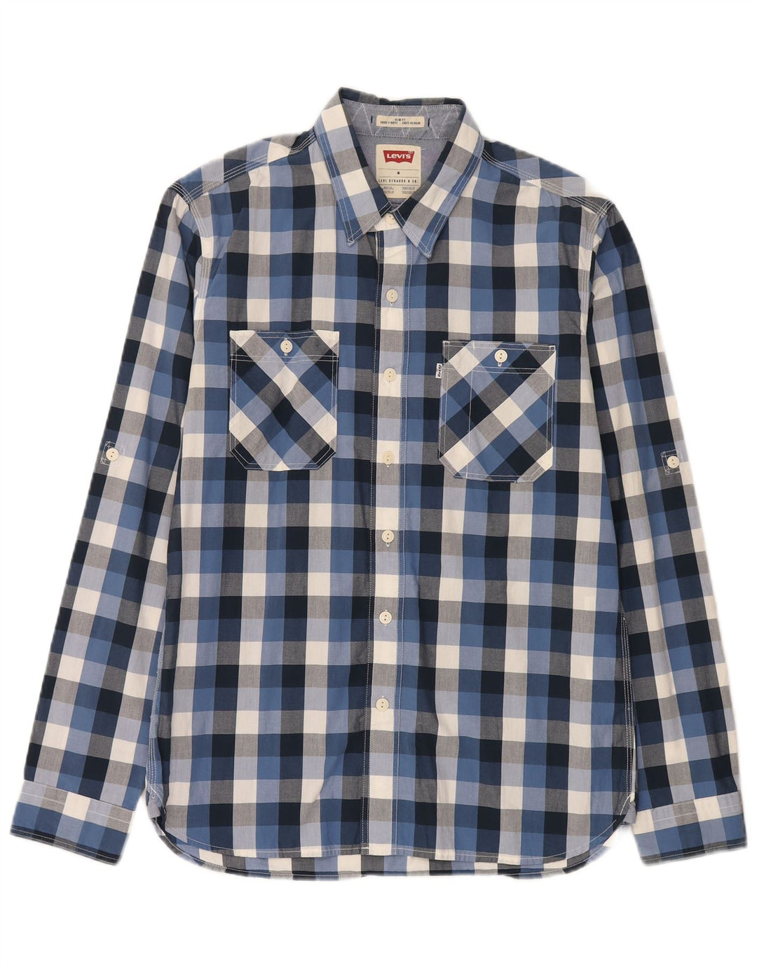 Levi's Chemise Slim Fit Homme Bleu Moyen Vichy Coton