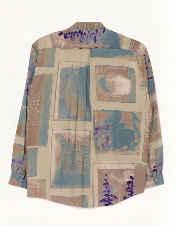 BOOGIE Camisa Hombre Grande Azul Patchwork
