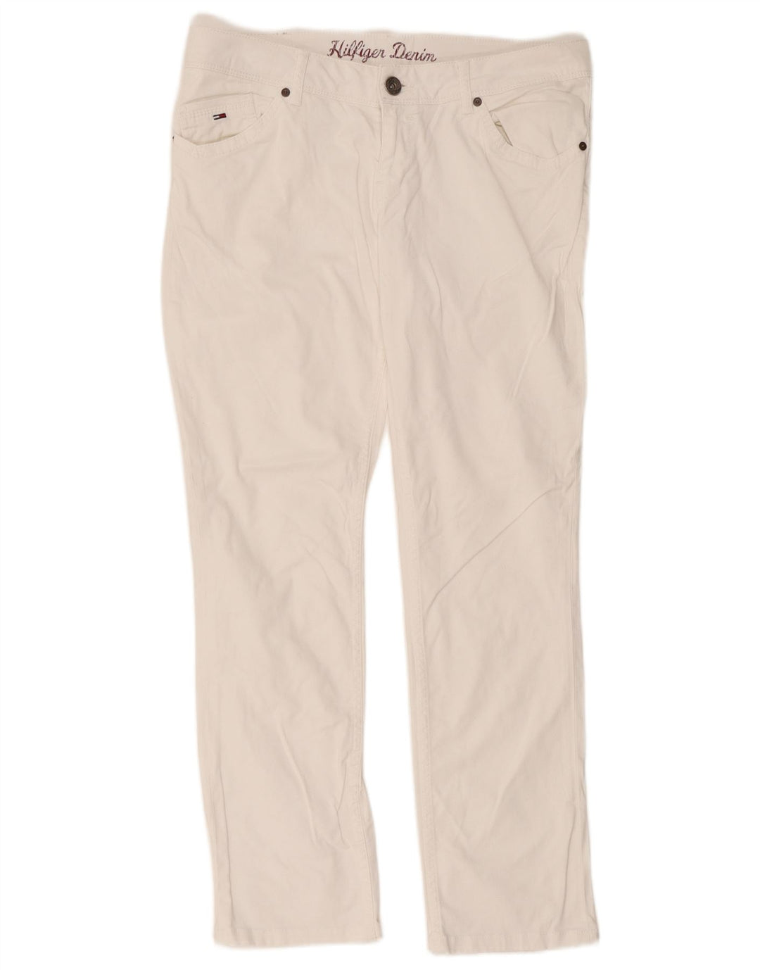 Tommy Hilfiger Mens Slim Jeans W34 L34 White Cotton