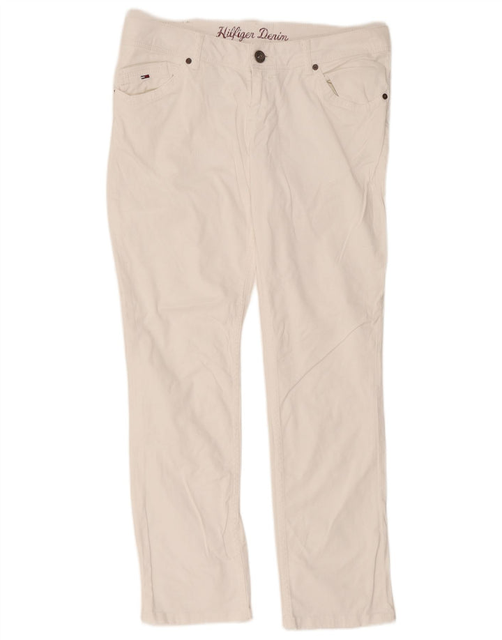 Tommy Hilfiger Mens Slim Jeans W34 L34 White Cotton