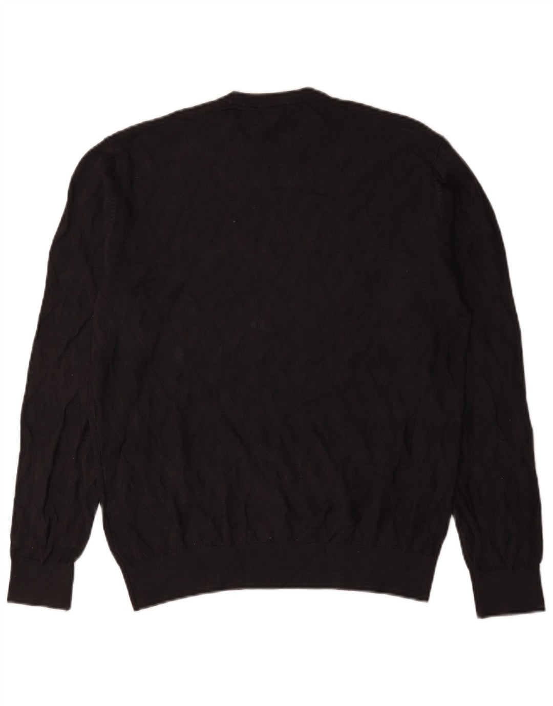 Emporio Armani Mens Crew Neck Jumper Sweater Medium Grey Viscose