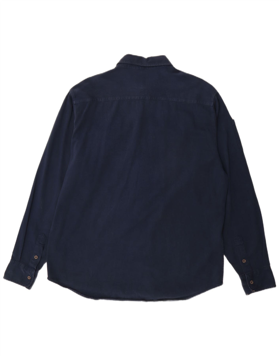 Carrera Mens Shirt Size 43/44 XL Navy Blue Cotton