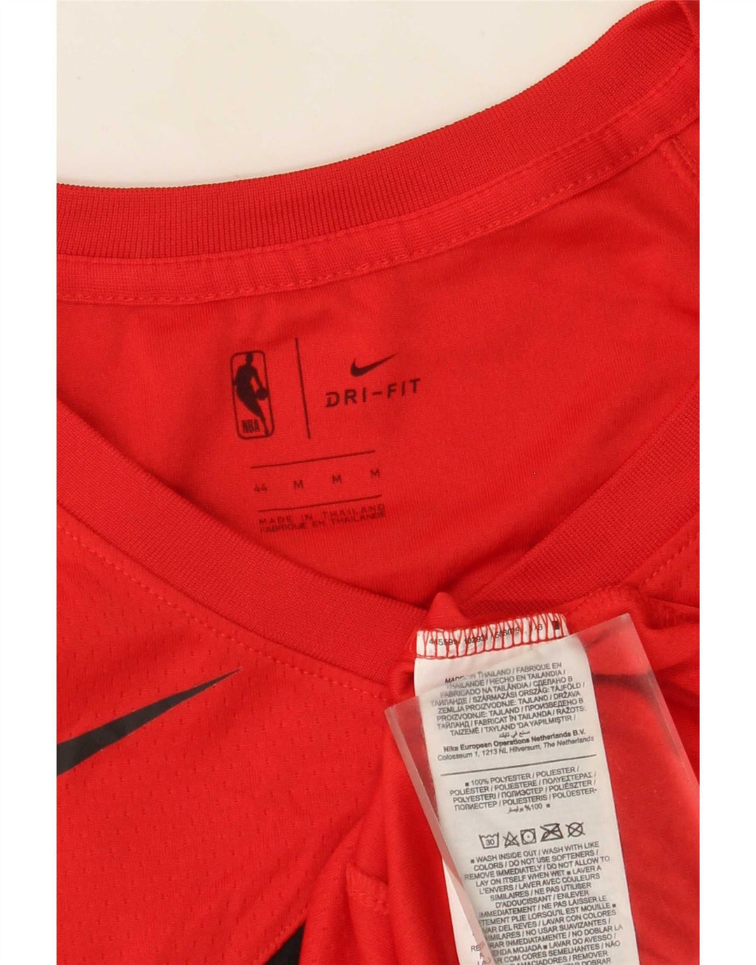 Canotta grafica Nike Toronto Raptors da uomo, poliestere color block rosso medio