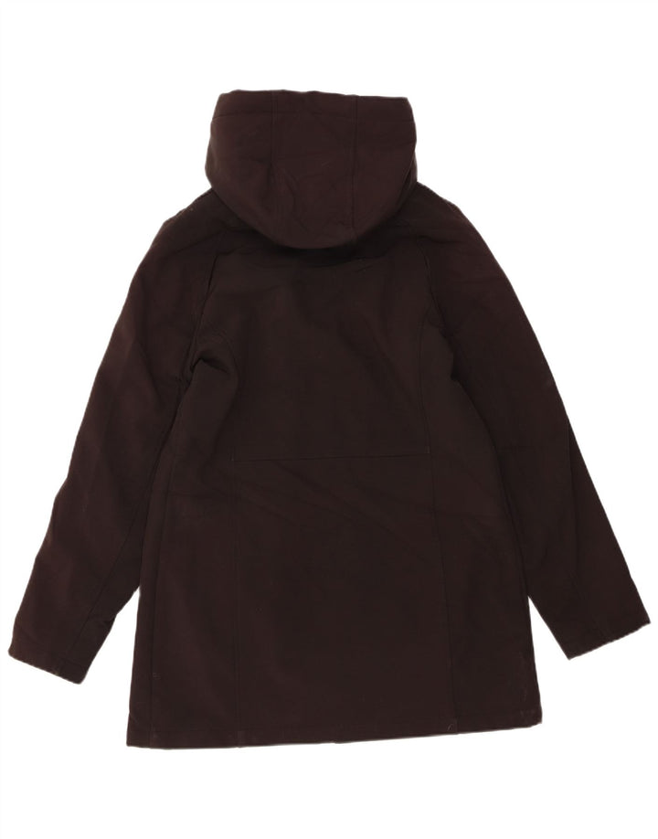 CALVIN KLEIN vindjakke med hætte til kvinder UK 14 Medium Sort Polyester