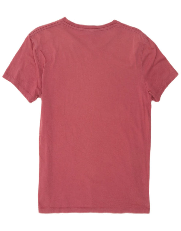 Jack Wills Mens T-Shirt Top Small Burgundy Cotton