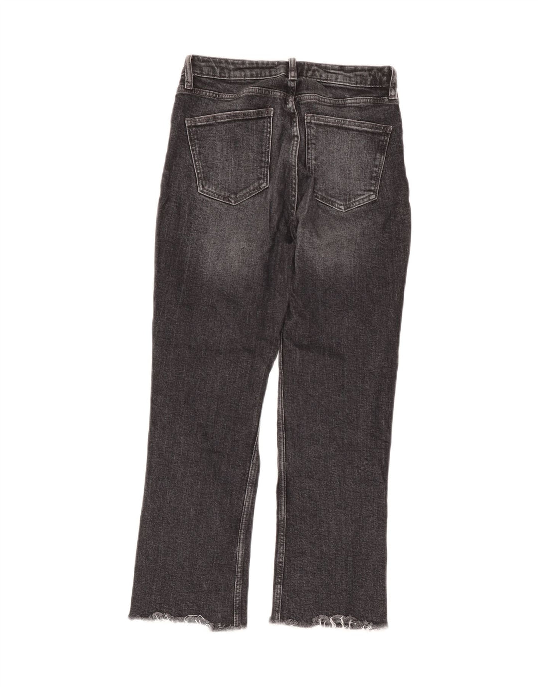 Zara Womens Cropped Jeans EU 36 XS W28 L25 Grey