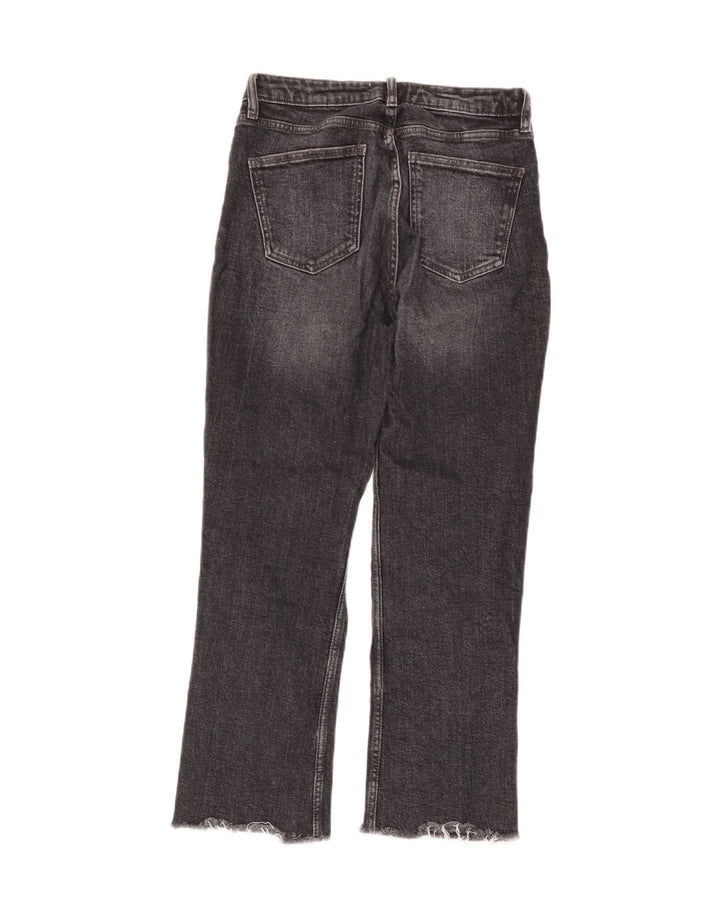 Zara Womens Cropped Jeans EU 36 XS W28 L25 Grey
