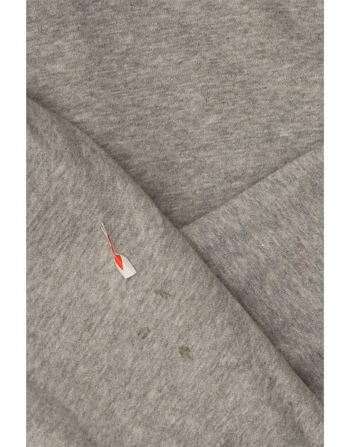 Nike Mens Zip Hoodie Sweater Medium Grey Flecked Cotton