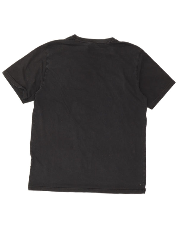 Converse Mens Graphic T-Shirt Top Grande Algodão Preto