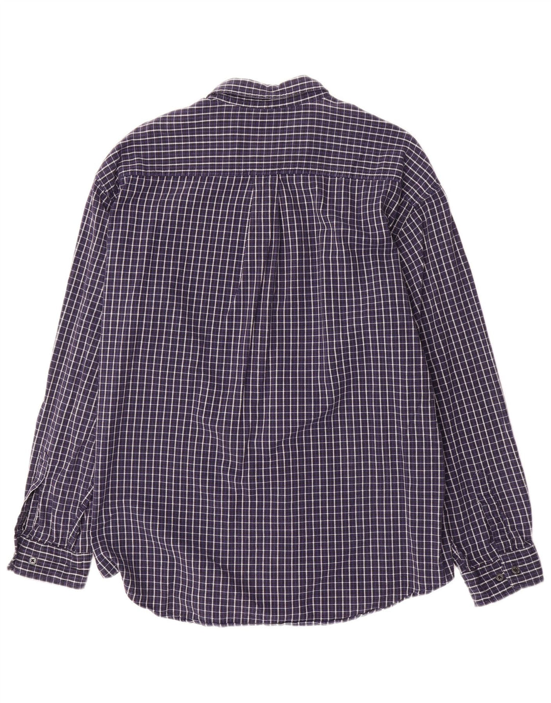 DOCKERS Herren-Flanellhemd XL, marineblau, kariert, Baumwolle