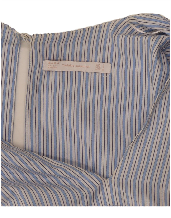 Tuta corta da donna con maniche a 3/4 ZARA UK 10 piccola a righe blu