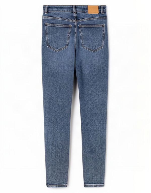 Calça jeans skinny feminina Zara EU 42 grande W32 L28 azul algodão