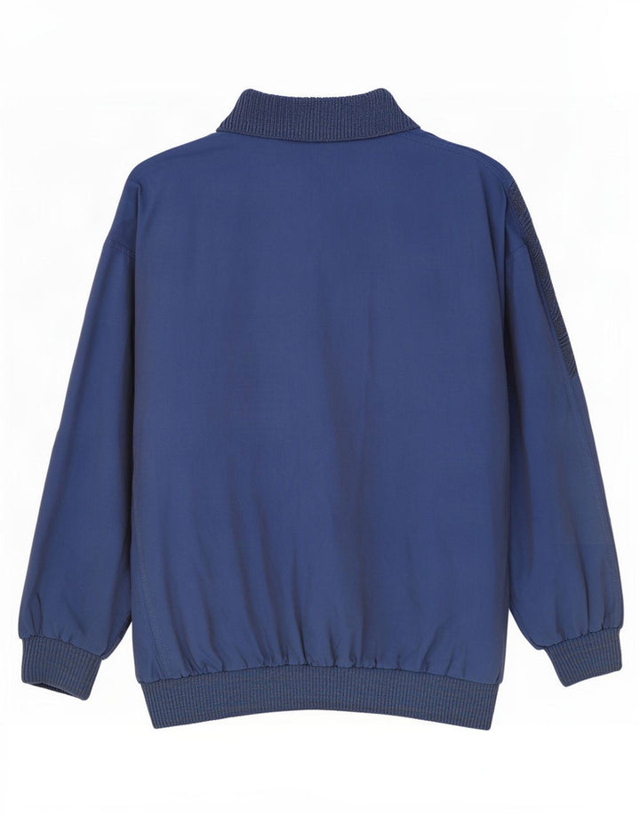Tom Tailor Felpa con collo alto da uomo Maglione grande in cotone blu navy