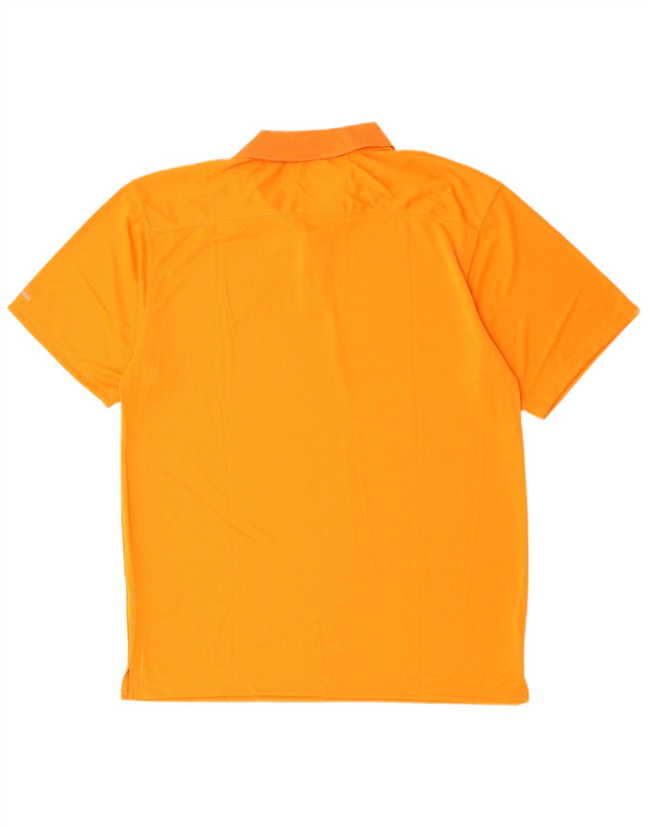 Columbia Mens Omni-Shade Polo Shirt XL Orange Polyester
