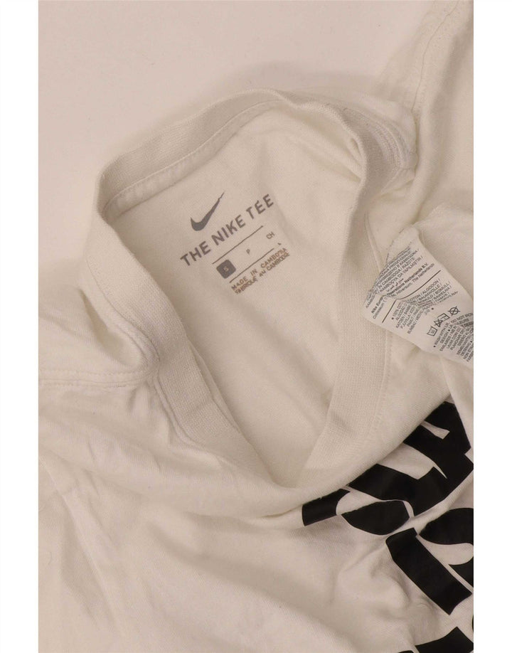 Nike Mens Graphic T-Shirt Top Small White Cotton