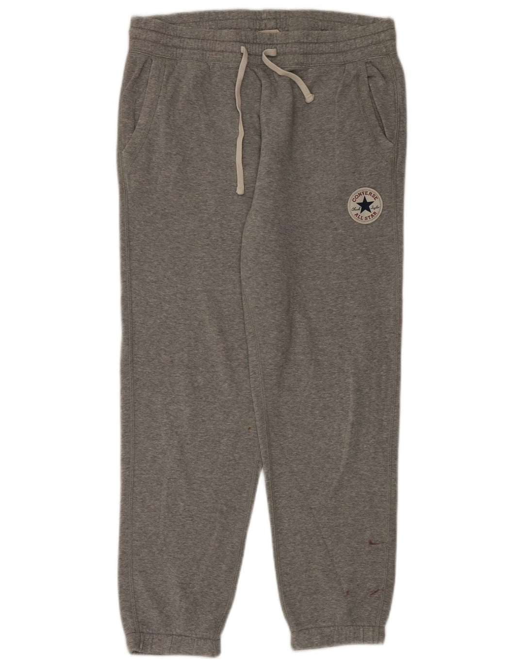 Męskie spodnie dresowe Converse Joggers, średnioszare, bawełniane