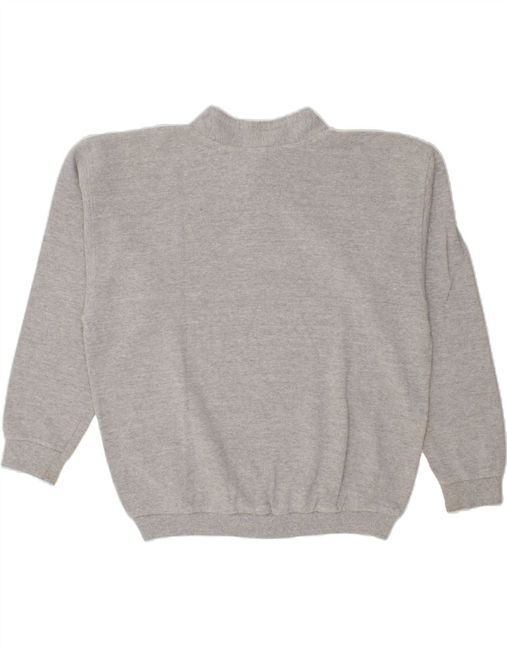 VINTAGE Mens Sweatshirt Jumper Medium Grey Cotton Vintage Vintage and Second-Hand Vintage from Messina Hembry 