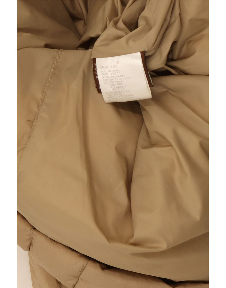 Moncler Womens Padded Coat Size 2 Medium Beige Polyamide