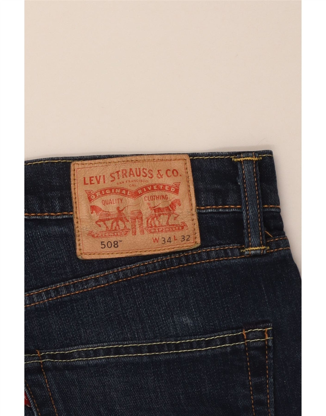 Levi's Mens 508 Cropped Tapered Jeans W34 L25 Blue