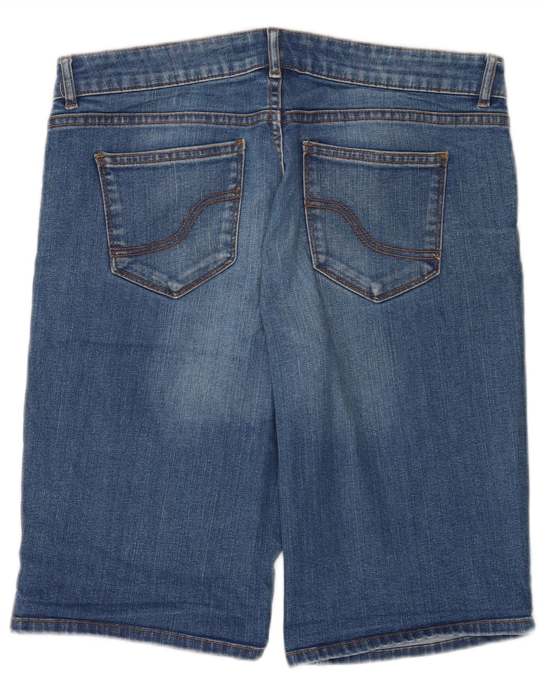 Fat Face Womens Denim Bermuda Shorts UK 12 Medium W32  Blue Cotton