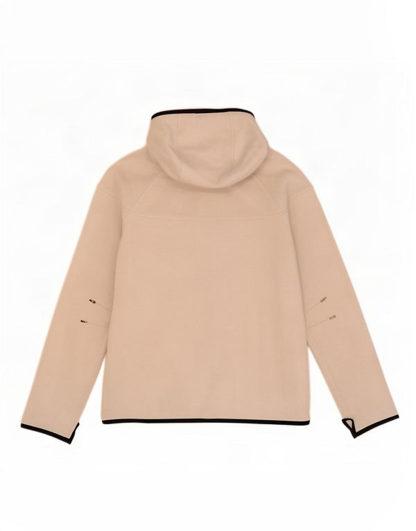 Felpa con cappuccio e zip da donna Nike UK 16 grande cotone bianco