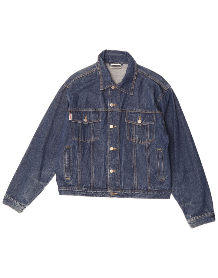 Giani Feroti Giacca in denim da uomo UK 38 Cotone blu medio