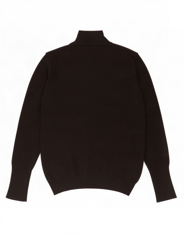 Rollkragenpullover für Damen von Zara, Gr. 44, Größe L, Schwarz, Viskose