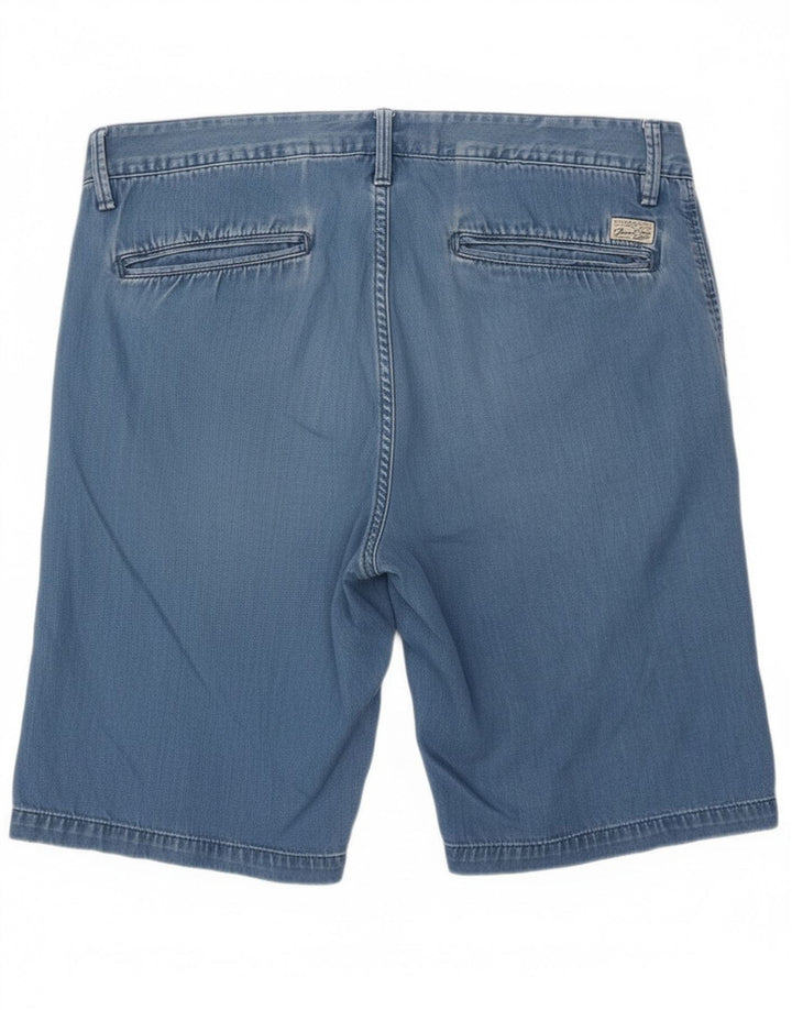 Scotch & Soda Mens Denim Shorts W32 Medium Blue Cotton