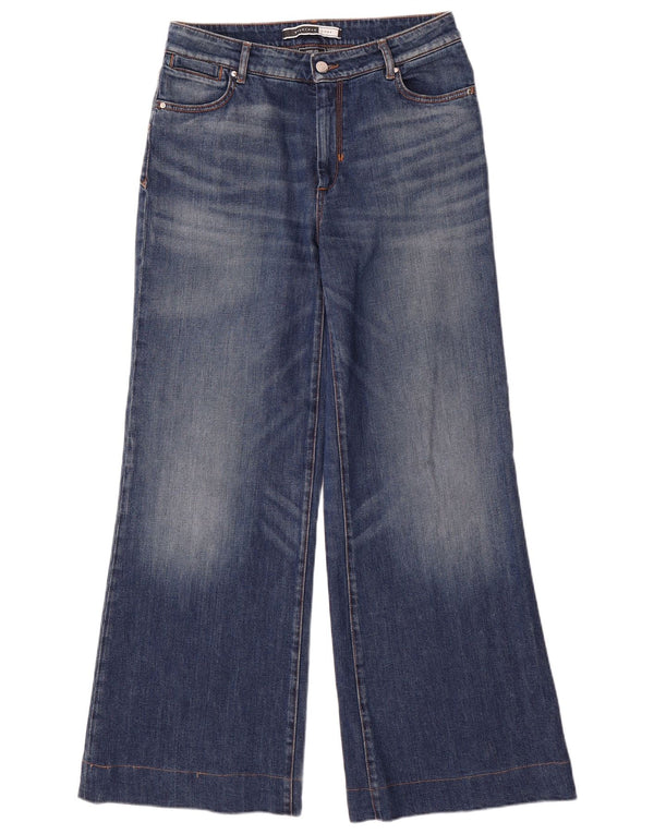 SPORTMAX Womens W28 L30 Blue Bumbac