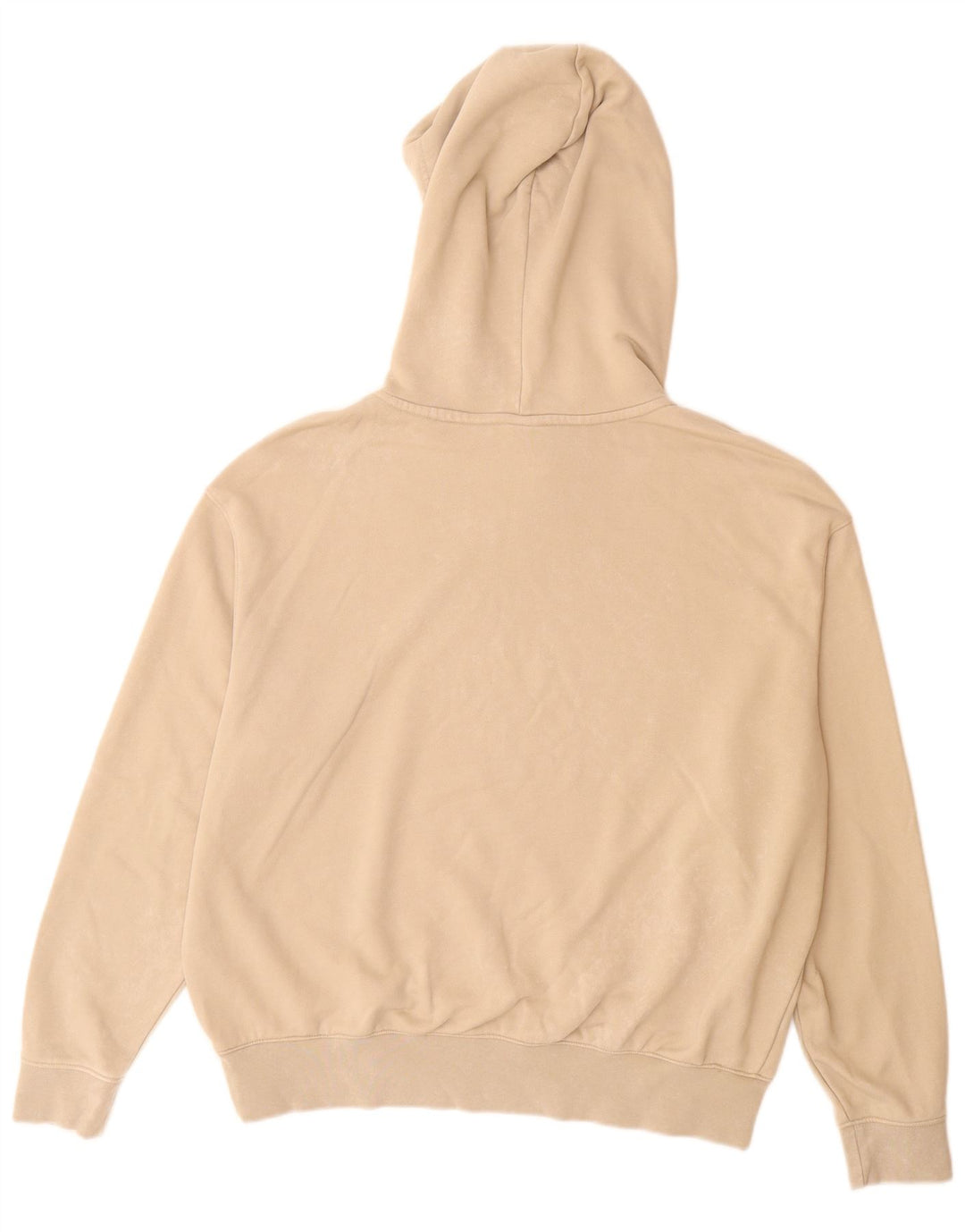 Nike Mens Hoodie Jumper Medium Beige Cotton