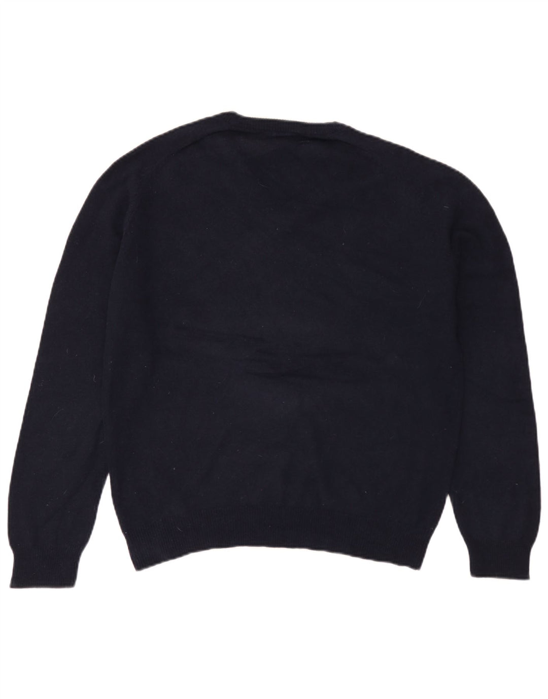 Marks & Spencer Mens Regular Fit V-Neck Jumper Sweater Large Navy Blue
