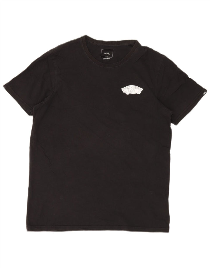 T-shirt grafica da uomo con vestibilità regolare Vans, cotone medio nero