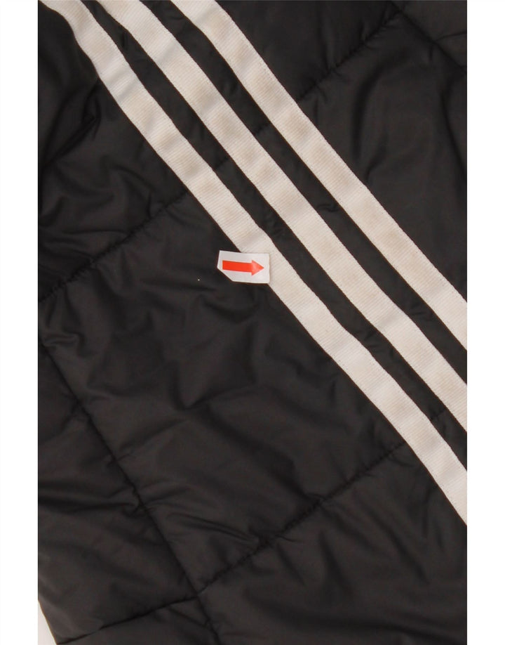 Jachetă căptușită cu glugă ADIDAS UK 8 Poliester negru mic