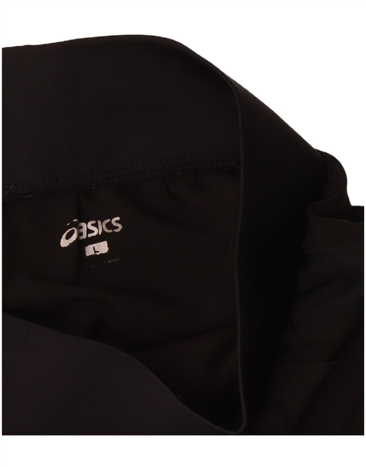 Damskie spodenki sportowe Asics UK 14, duże, czarne, poliestrowe