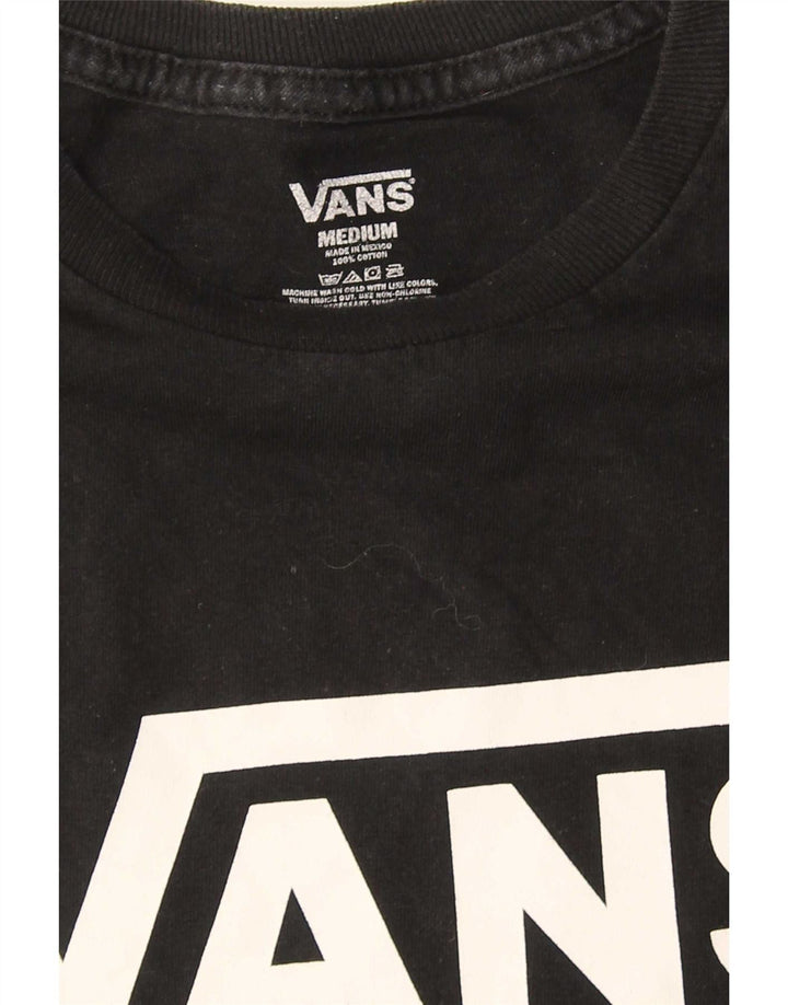 T-shirt grafica da uomo Vans Top in cotone nero medio
