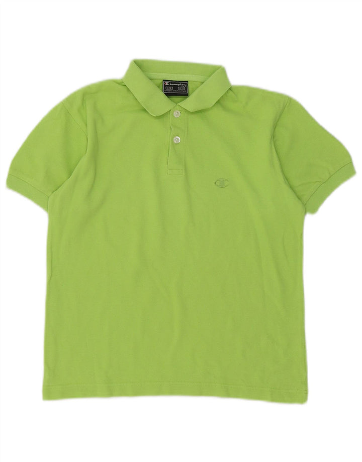 Champion Boys Polo Shirt 7-8 Years Green Cotton