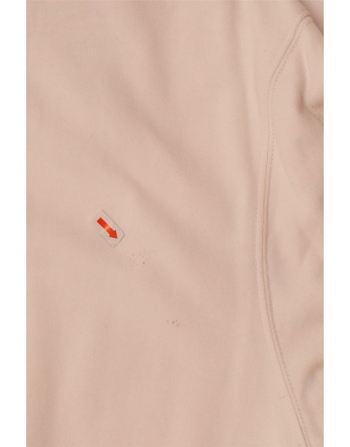 CALVIN KLEIN JEANS Suéter masculino com capuz e zíper gráfico XL algodão branco