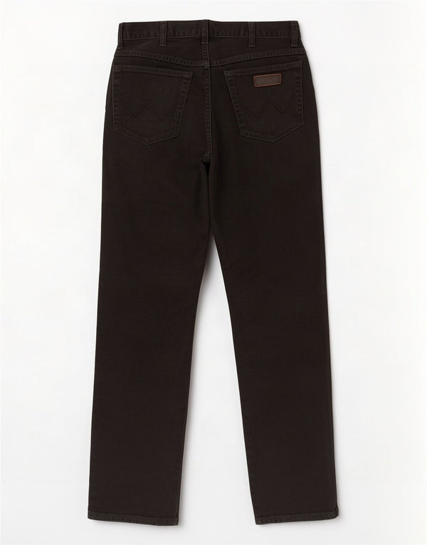 Blugi drepte pentru bărbați Wrangler Texas W32 L32 bumbac negru