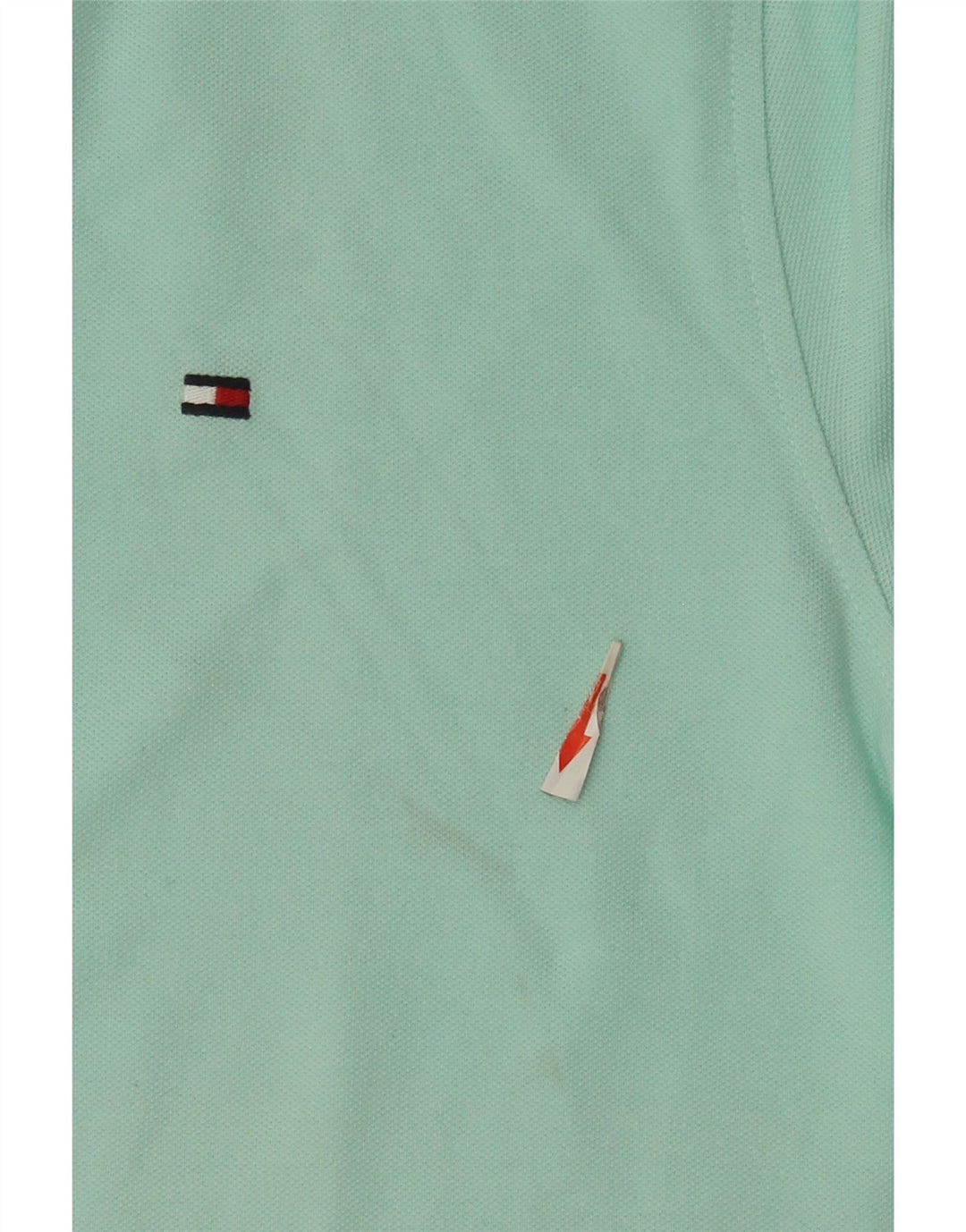 Tommy Hilfiger Mens Regular Fit Polo Shirt Medium Turquoise Cotton
