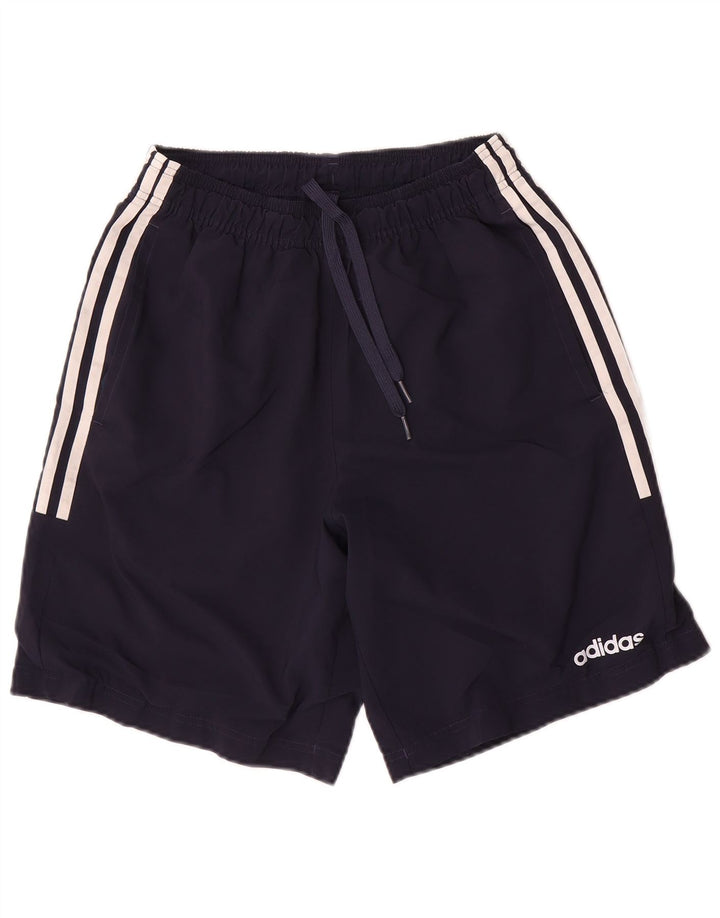 Męskie spodenki sportowe Adidas, małe, granatowe, poliestrowe