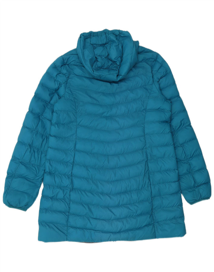 Mountain Warehouse Womens Longline Polstret frakke UK 16 Large Blue Nylon