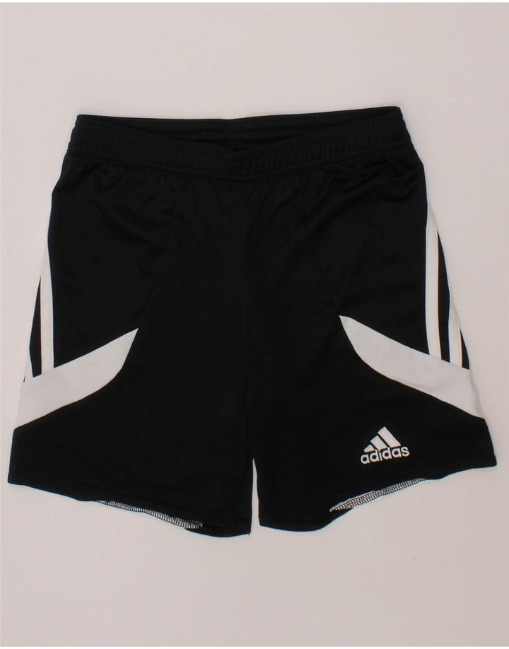 ADIDAS Boys Climalite Sport Shorts 7-8 Years Small  Black Polyester Vintage Adidas and Second-Hand Adidas from Messina Hembry 