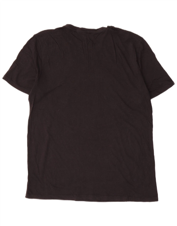 T-shirt grafica Hurley da uomo grande nera
