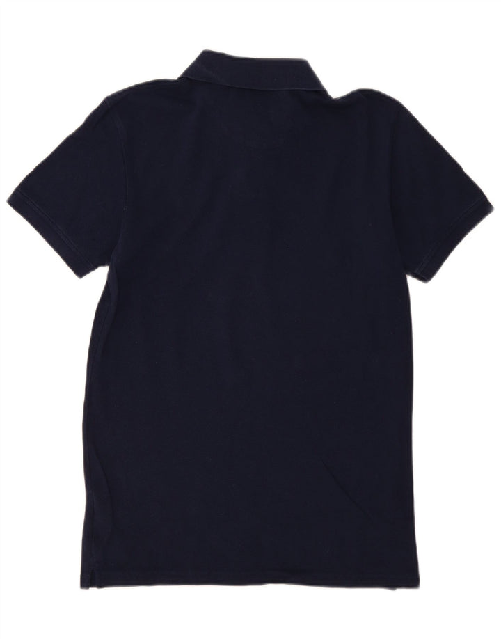 Lyle & Scott Mens Polo Shirt Small Navy Blue Cotton
