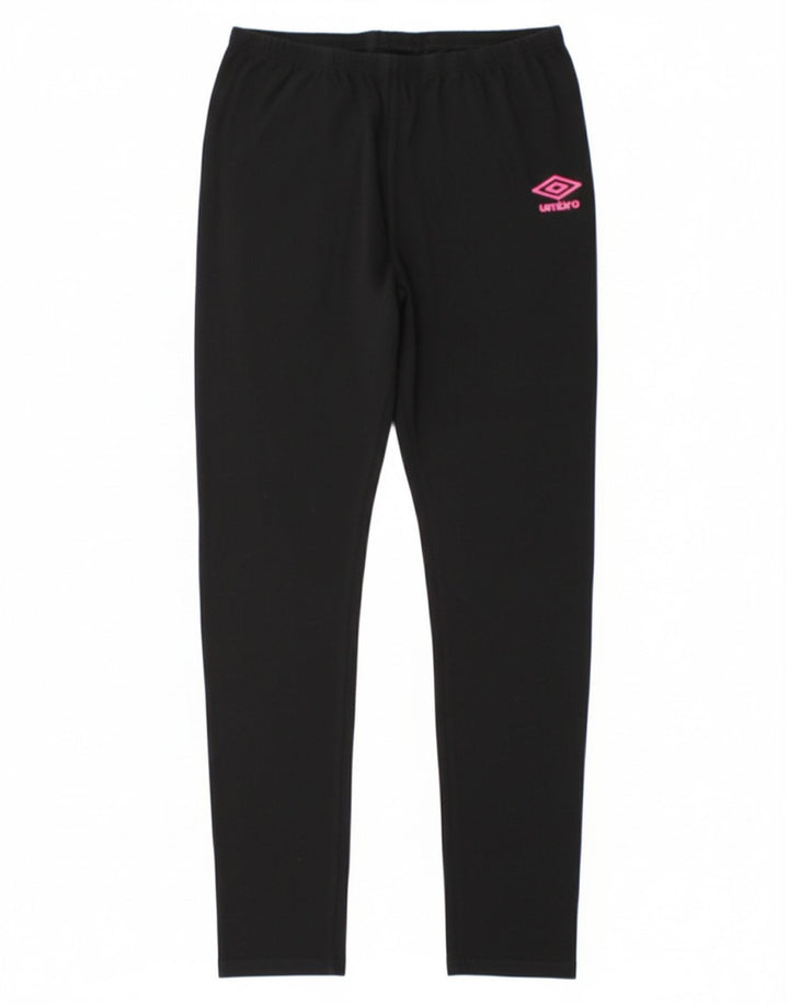 UMBRO Womens Leggings UK 18 XL  Black Cotton