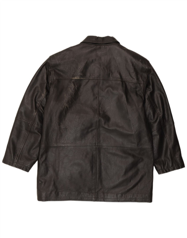 Debenhams Herren Lederjacke UK 40 Großes schwarzes Leder