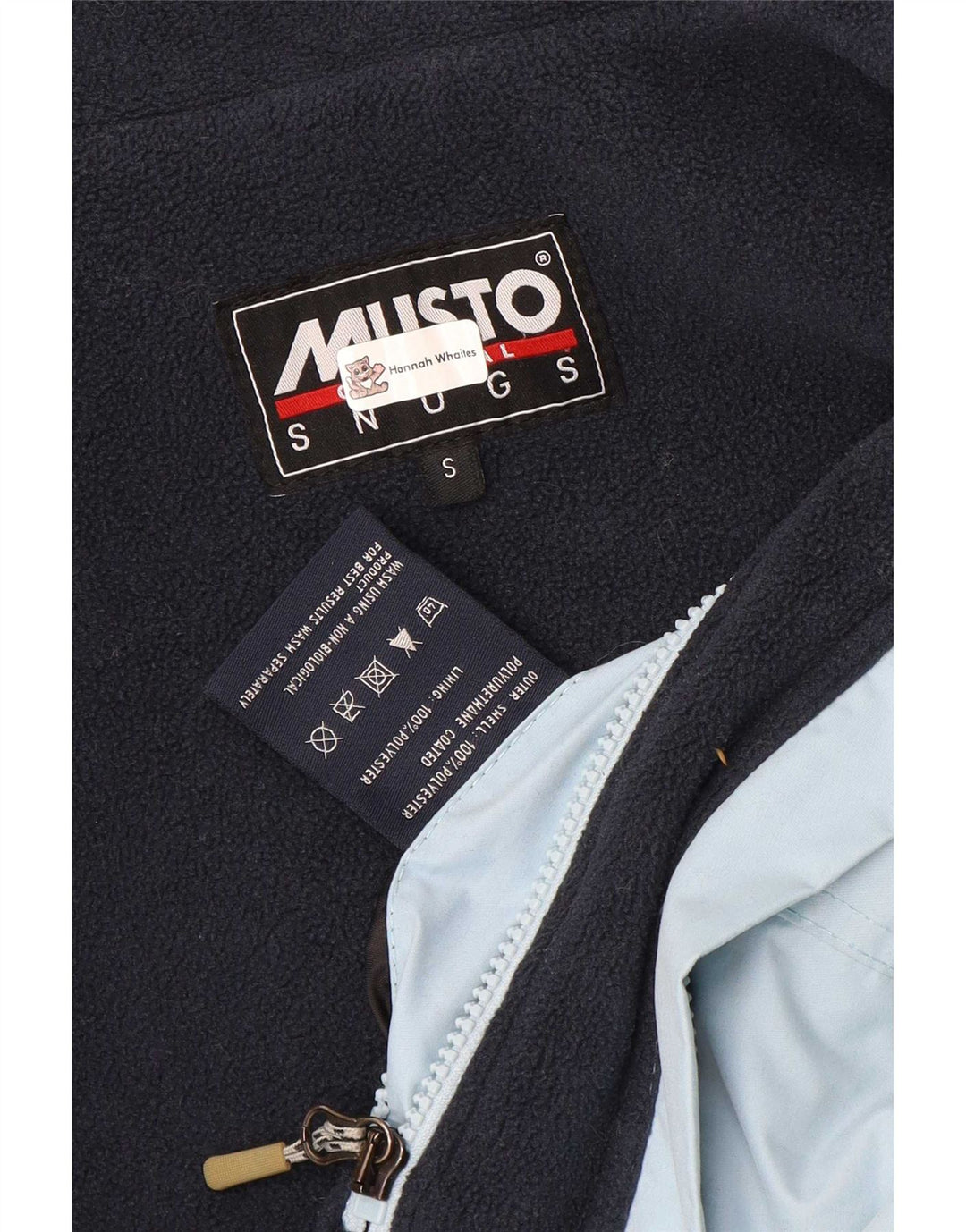 Musto Mens Bomber Jacket UK 36 Small Blue Polyester