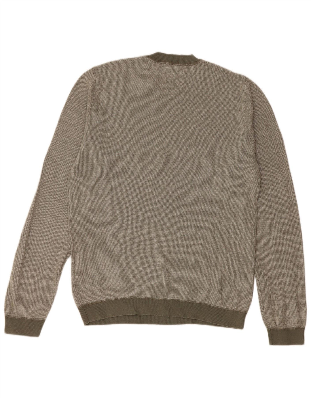 Jack & Jones Mens Crew Neck Jumper Sweater Small Khaki Cotton