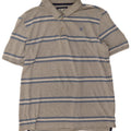 Crew Clothing Męska koszulka polo Średnio szara, bawełniana w paski